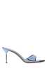 Paris Texas Light Blue Leather Lidia Mules - Thumbnail 1