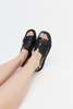 ALL BLACK Low Belt Sandal - Thumbnail 1