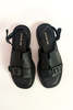 ALL BLACK Low Belt Sandal - Thumbnail 4