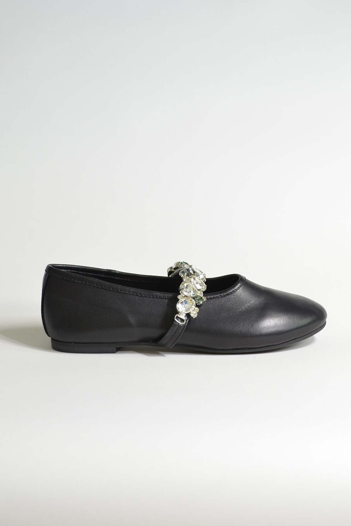 ALL BLACK Ms Bling Flats - Image 3 of 6