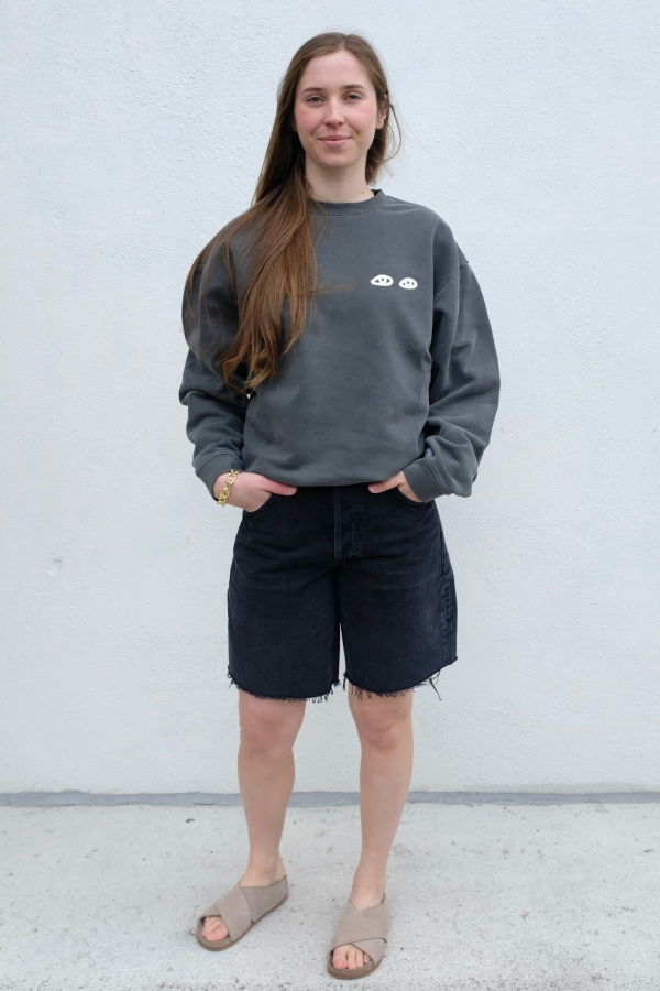 Clare V. Oversized Eyes Sweatshirt