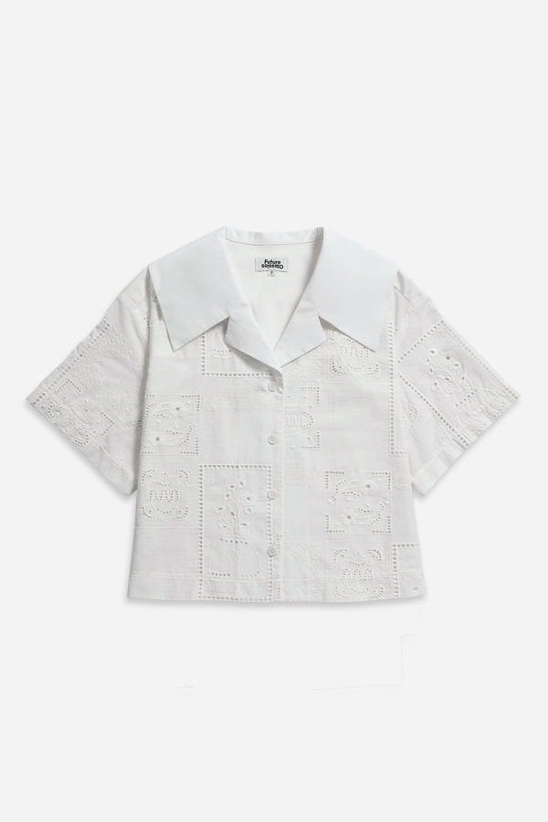 Future Classics Camp Collar Oeuvres Shirt - Off White