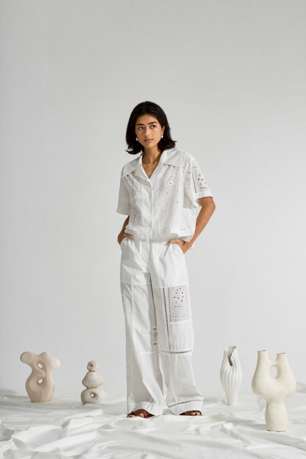 Future Classics Camp Collar Oeuvres Shirt - Off White