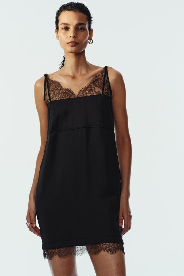 Saint Art Zanya Lace Dress - Black