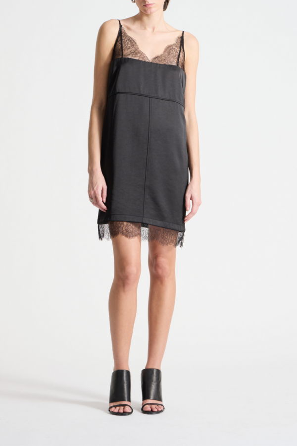 Saint Art Zanya Lace Dress - Black