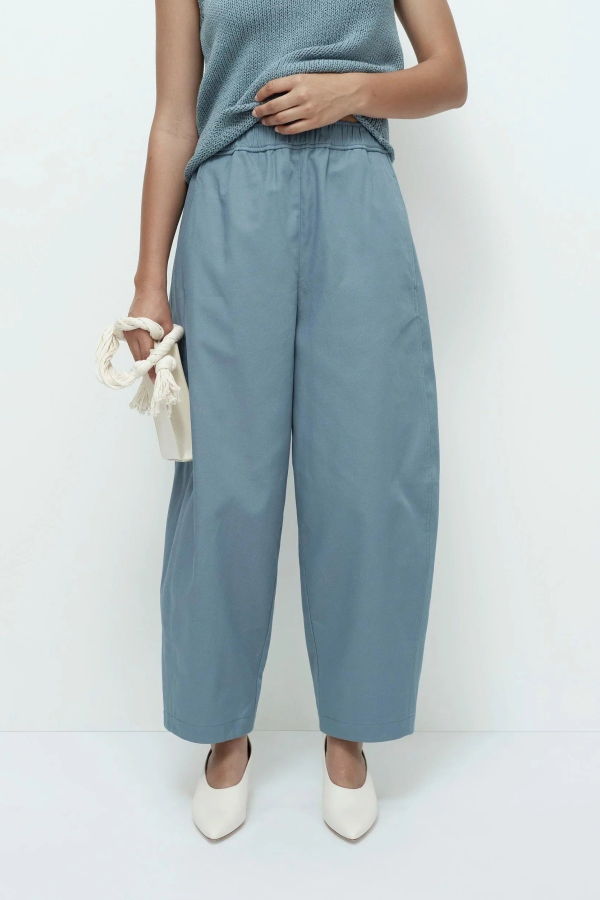 Mijeong Park Cropped Balloon Pant - Blue