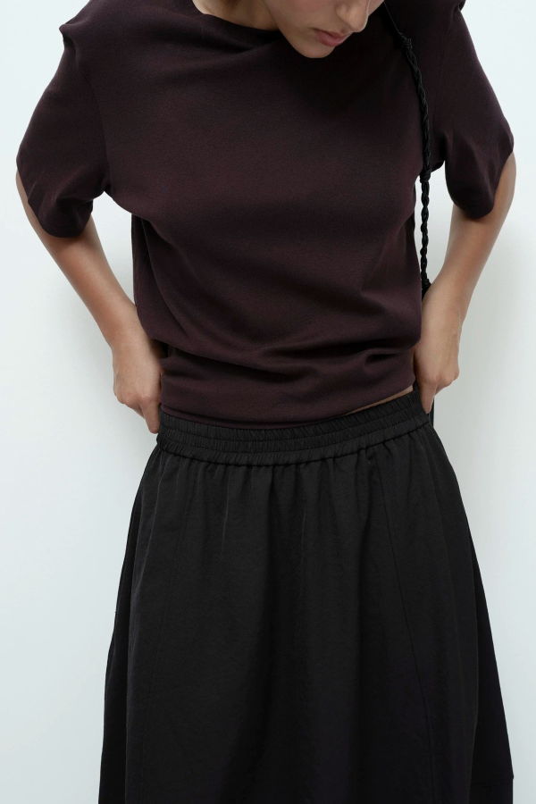 Mijeong Park Oversized T-Shirt - Dark Brown