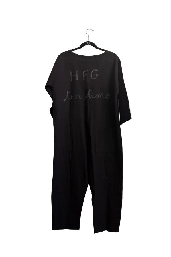 Happy French Gang #113 Hand-Painted Jumpsuit M/L - Tea Time