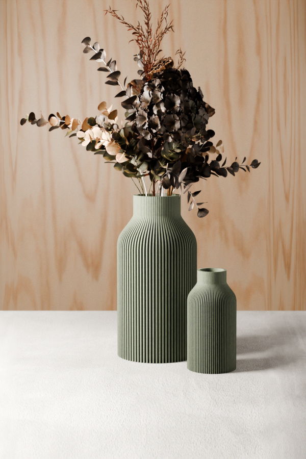 Modernized Pottery Bottle Vase