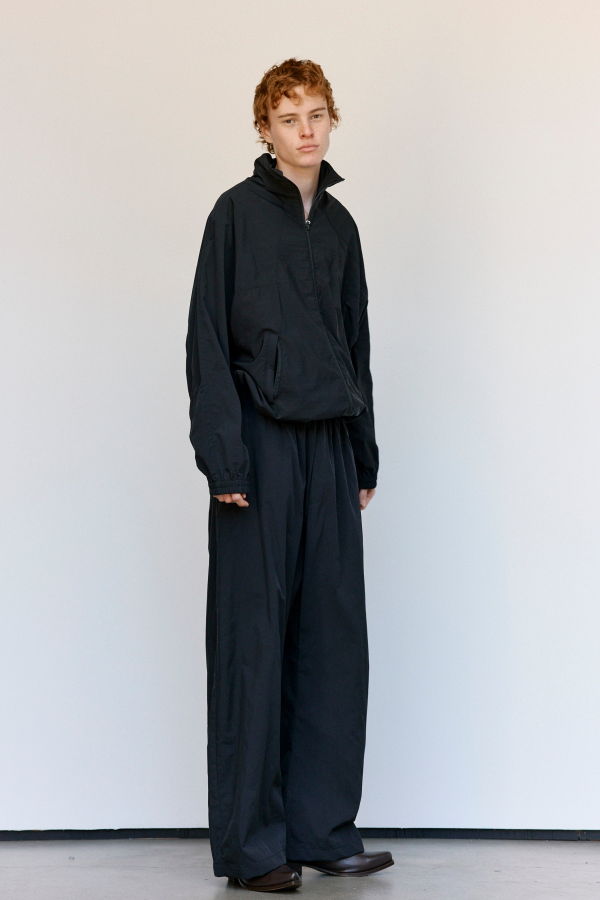 MM6 Maison Margiela Black Nylon Windbreaker Jacket