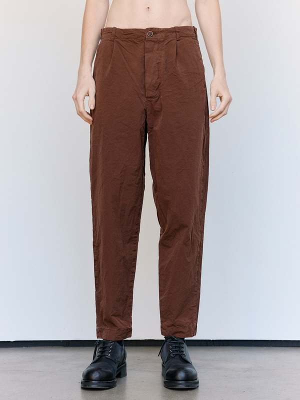 Casey Casey Brown Paper Cotton Mili Hiroshi Pants