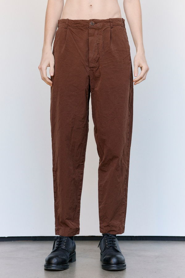 Casey Casey Brown Paper Cotton Mili Hiroshi Pants