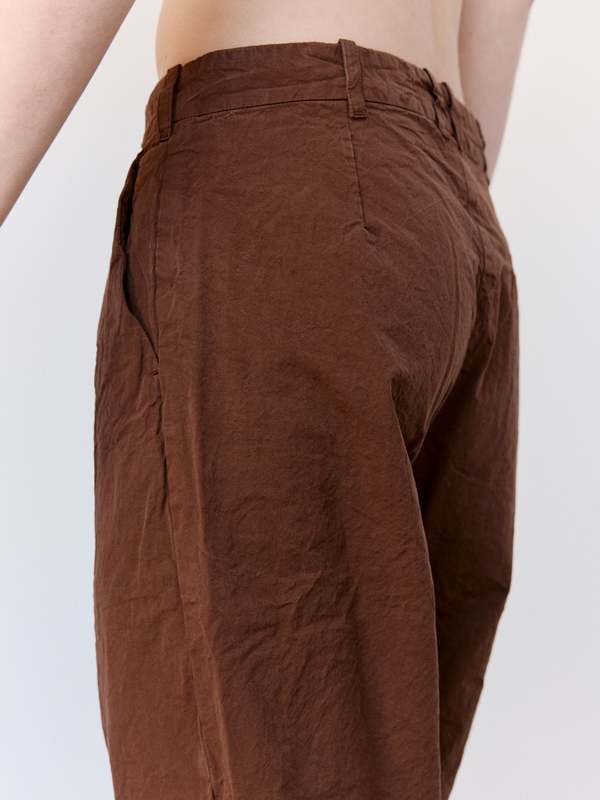 Casey Casey Brown Paper Cotton Mili Hiroshi Pants