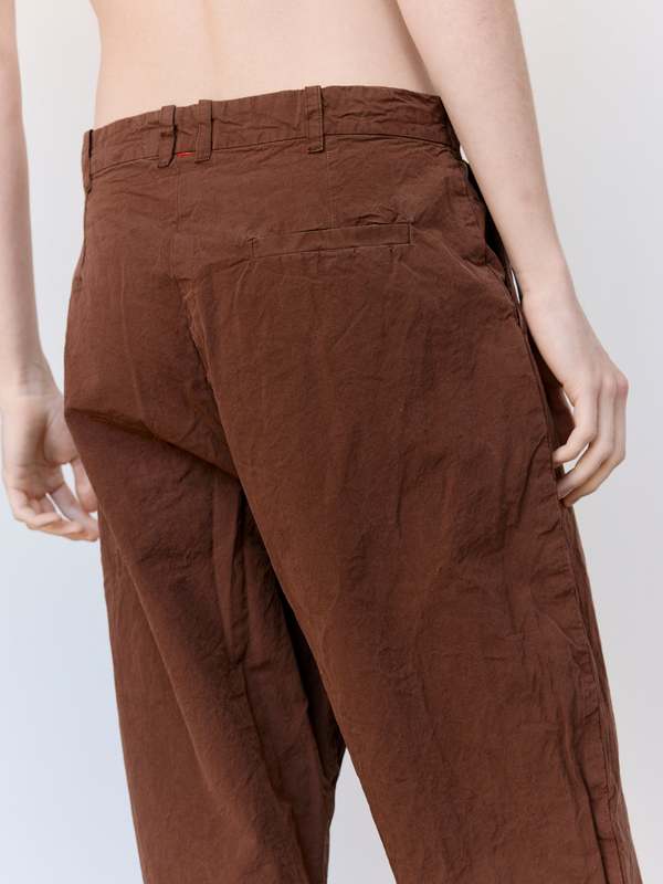 Casey Casey Brown Paper Cotton Mili Hiroshi Pants