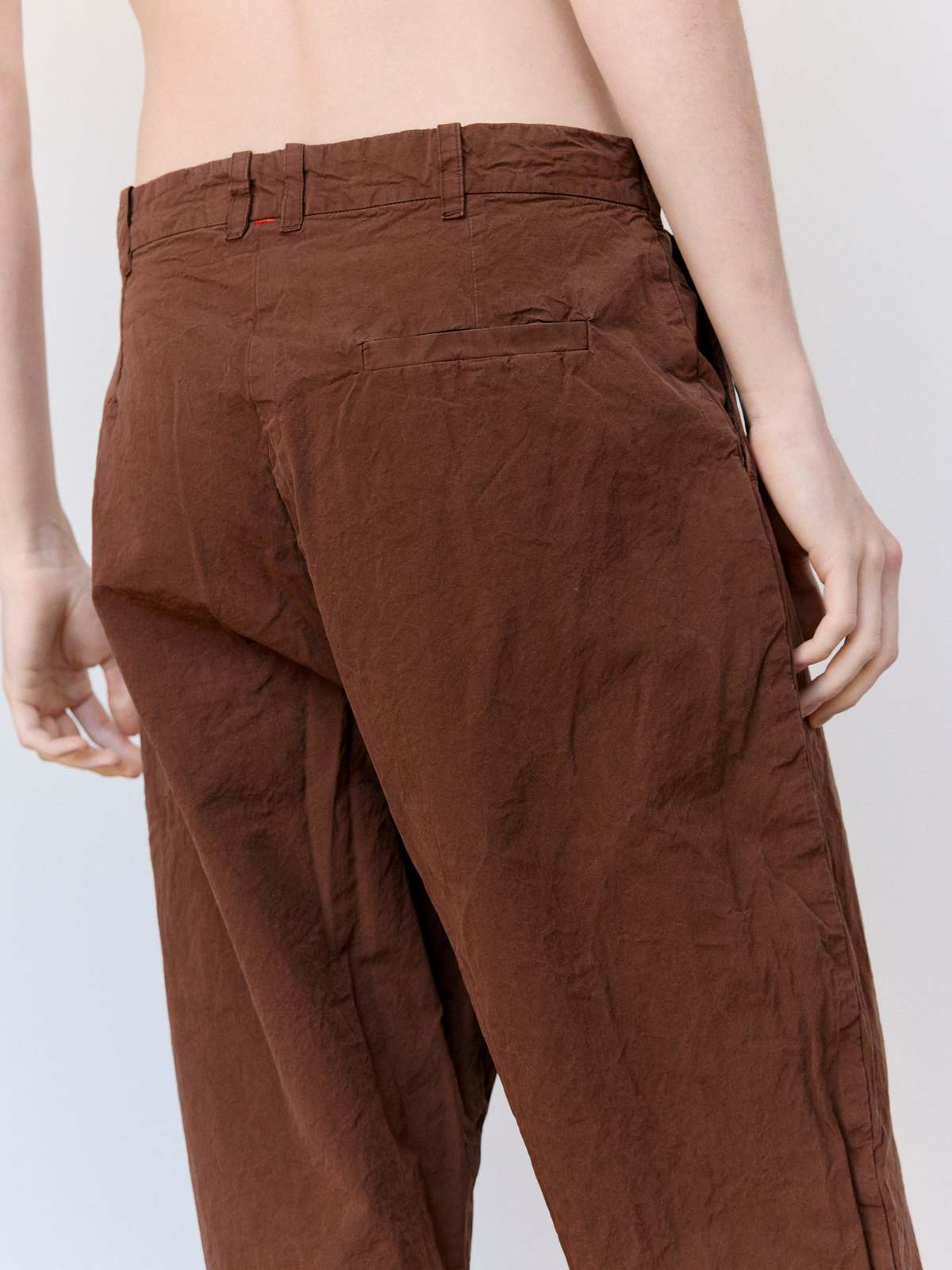 Casey Casey Brown Paper Cotton Mili Hiroshi Pants - Image 6 of 8