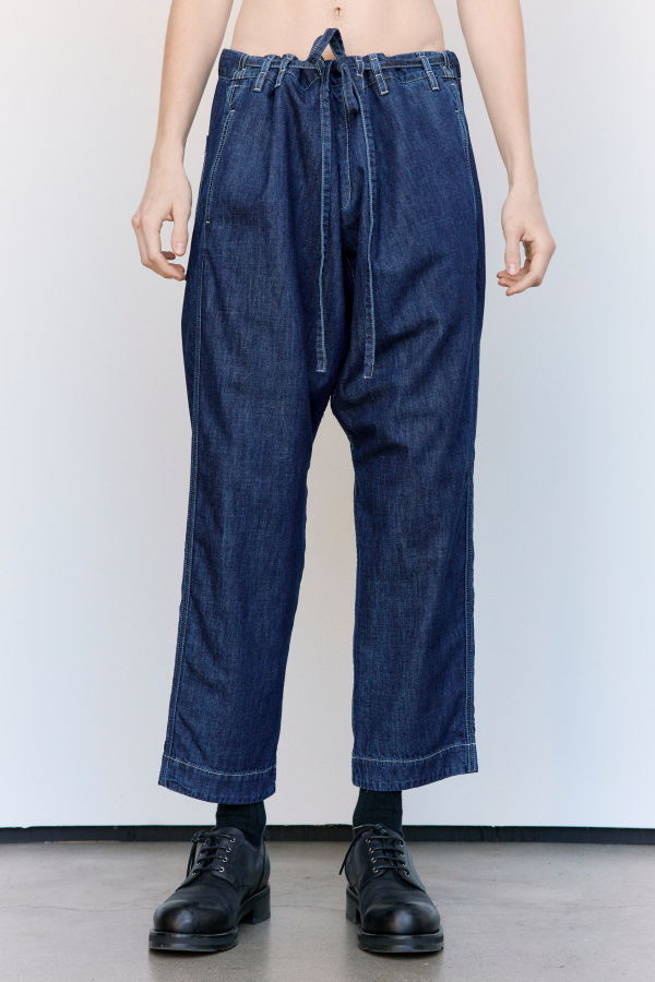Casey Casey Indigo L Denim Tie Me Up Pant
