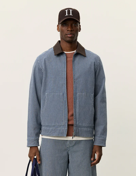 Sasquatchfabrix. Flower Denim Jacket - Sax | Garmentory