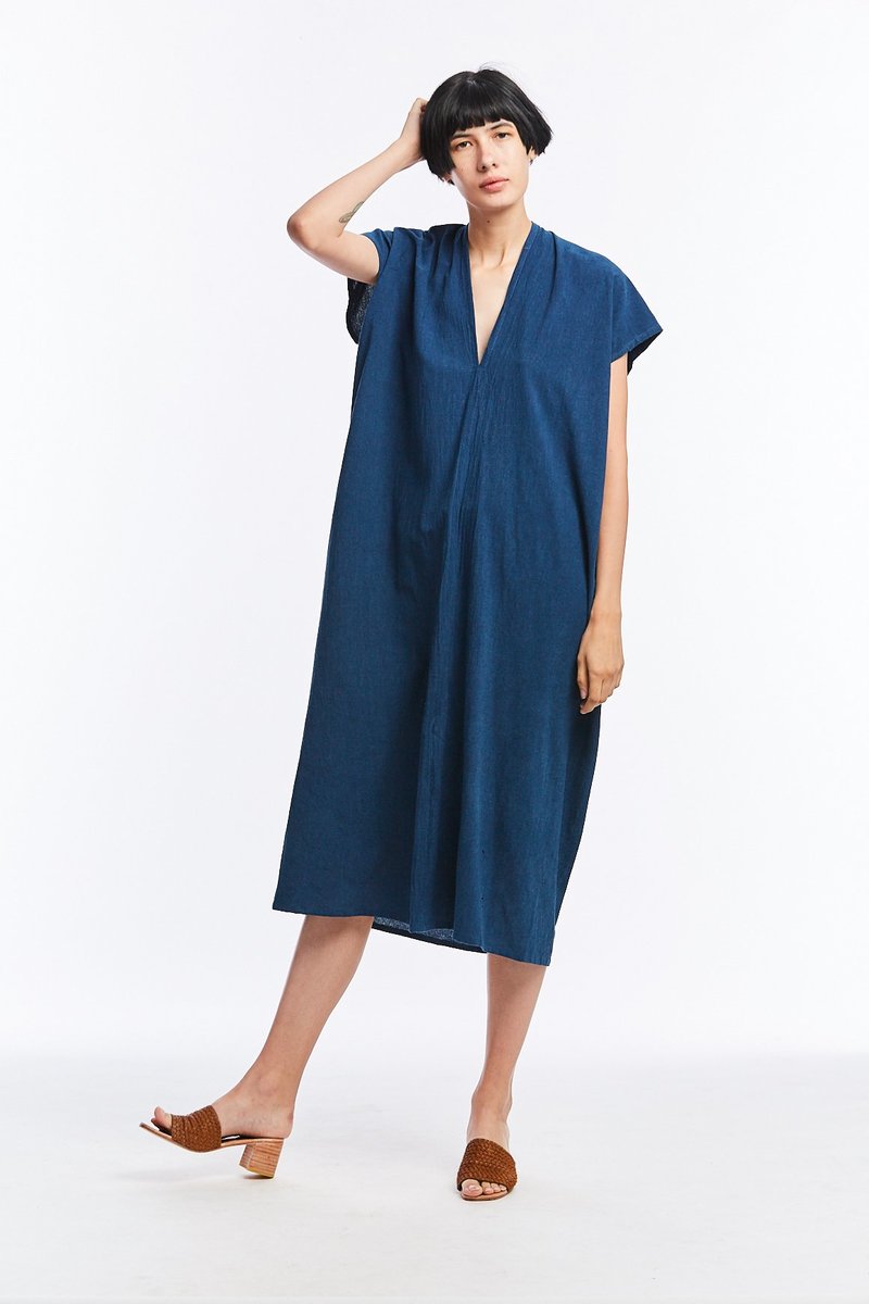 everyday cotton dress Everyday Heirloom Handspun Handwoven Organic Cotton Maxi Dress