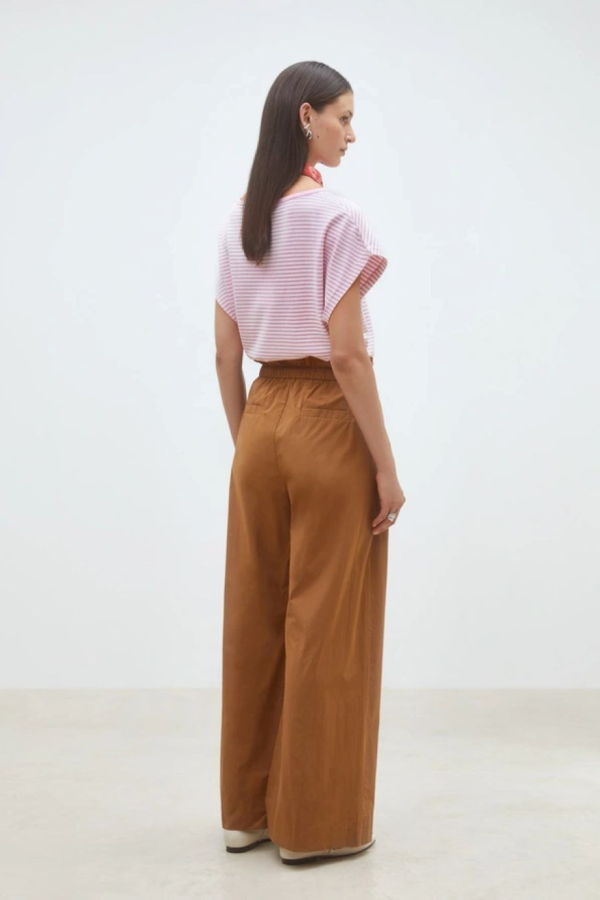 Suncoo Jayden Wide-Leg Drawstring Pant