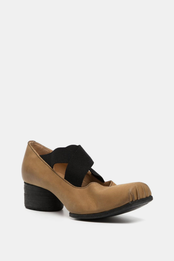 Uma Wang High Ballet Shoes - Mustard/Black