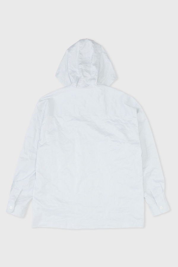 Colbo Hooded Shirt, Pinstripe