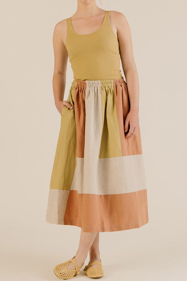 Sideline Willow Skirt in Patchwork
