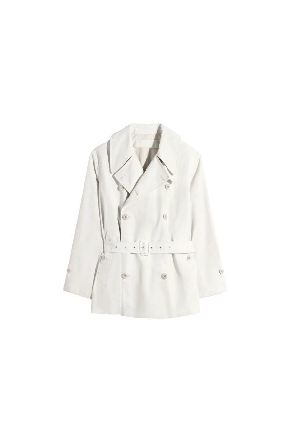 Lemaire Cropped Trench Coat - Soja