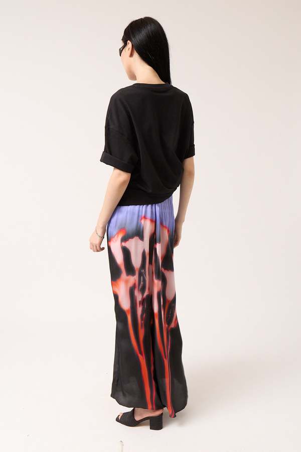 Colmillo de Morsa Bright Floral Long Printed Skirt