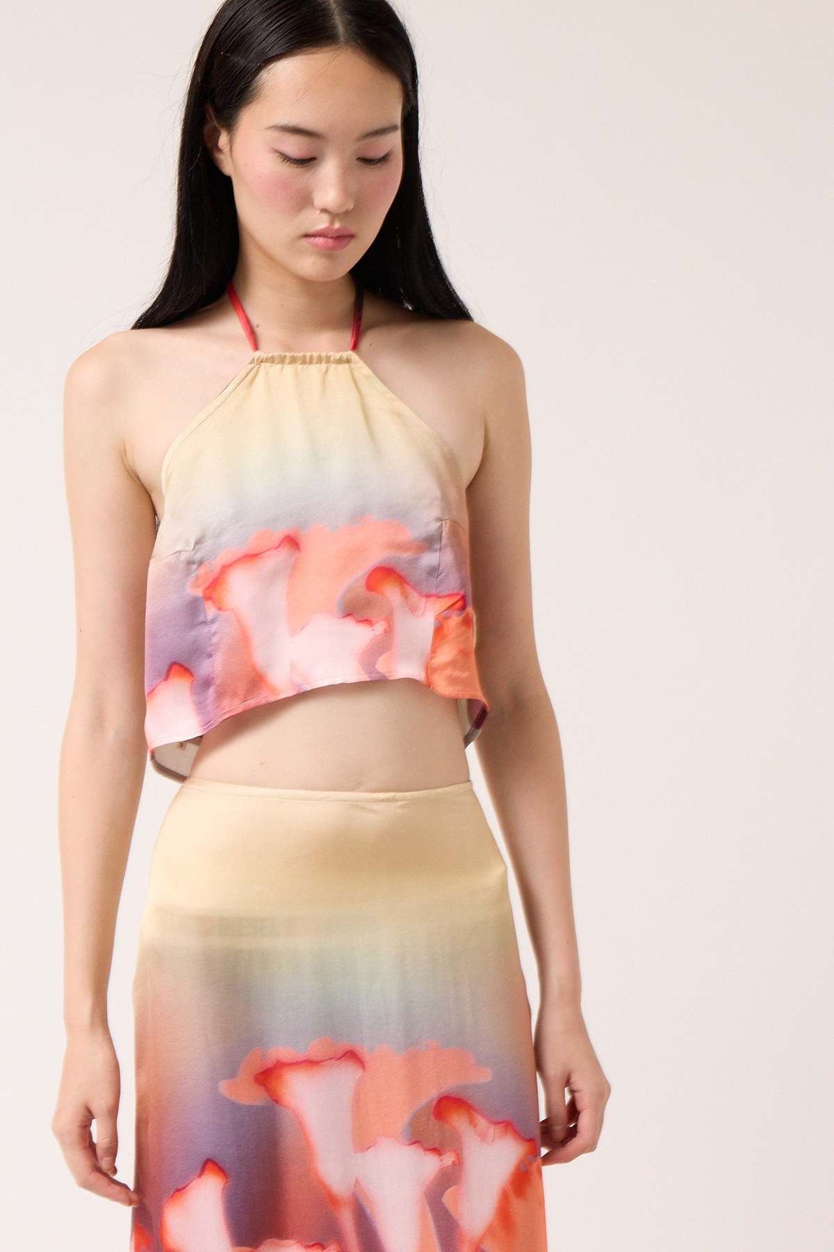 Colmillo de Morsa Bright Floral Long Printed Skirt - Image 8 of 8