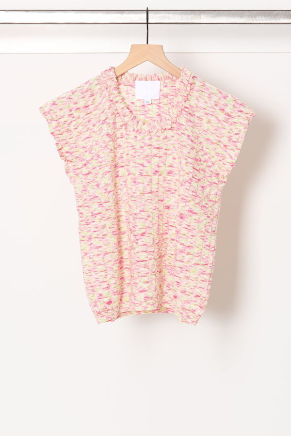 Molli Etincelle Top - Natural/Pink