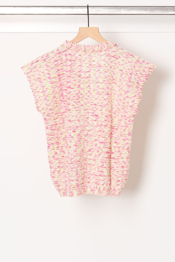 Molli Etincelle Top - Natural/Pink