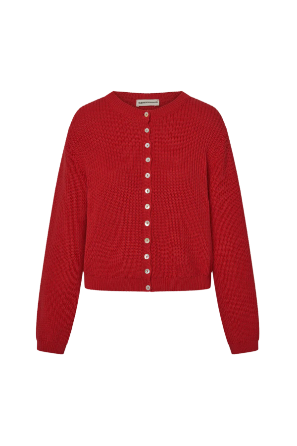 Sønderhaus Harbor Cardigan - Cherry Red