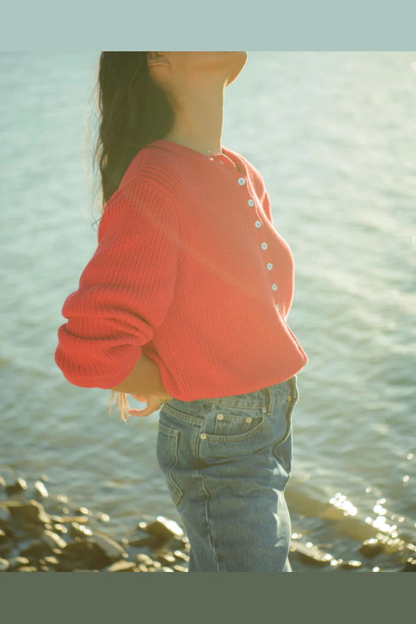 Sønderhaus Harbor Cardigan - Cherry Red