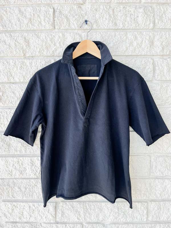 Frank & Eileen Patty Popover Henley Top - British Royal Navy Frank & Eileen Patty Popover Henley Top - British Royal Navy