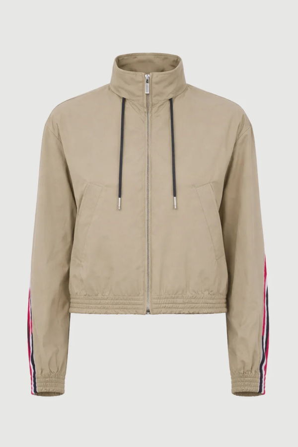 Thom Browne Nylon Tech Track Jacket - Beige