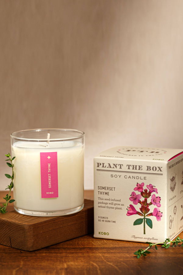 KOBO Somerset Thyme Plant the Box Candle 9oz