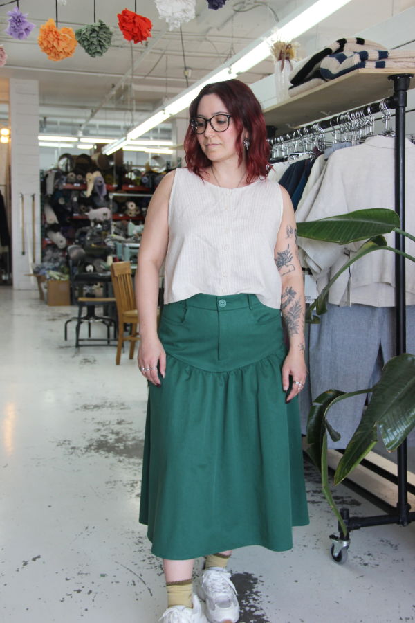 Exclusivités Eve Gravel Kerry Skirt - Épinette