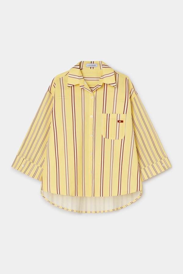 LAAGAM Caos Striped Shirt - Butter