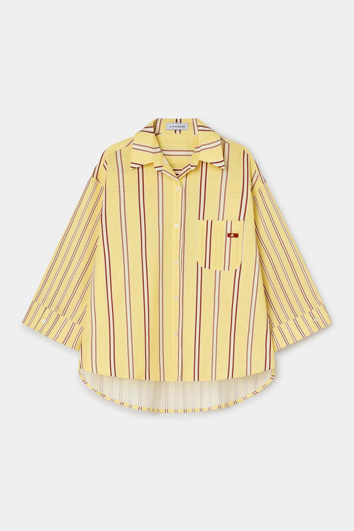 LAAGAM Caos Striped Shirt - Butter - Image 1 of 1