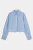 LAAGAM Roxane Ruched Shirt - Blue - Thumbnail 2