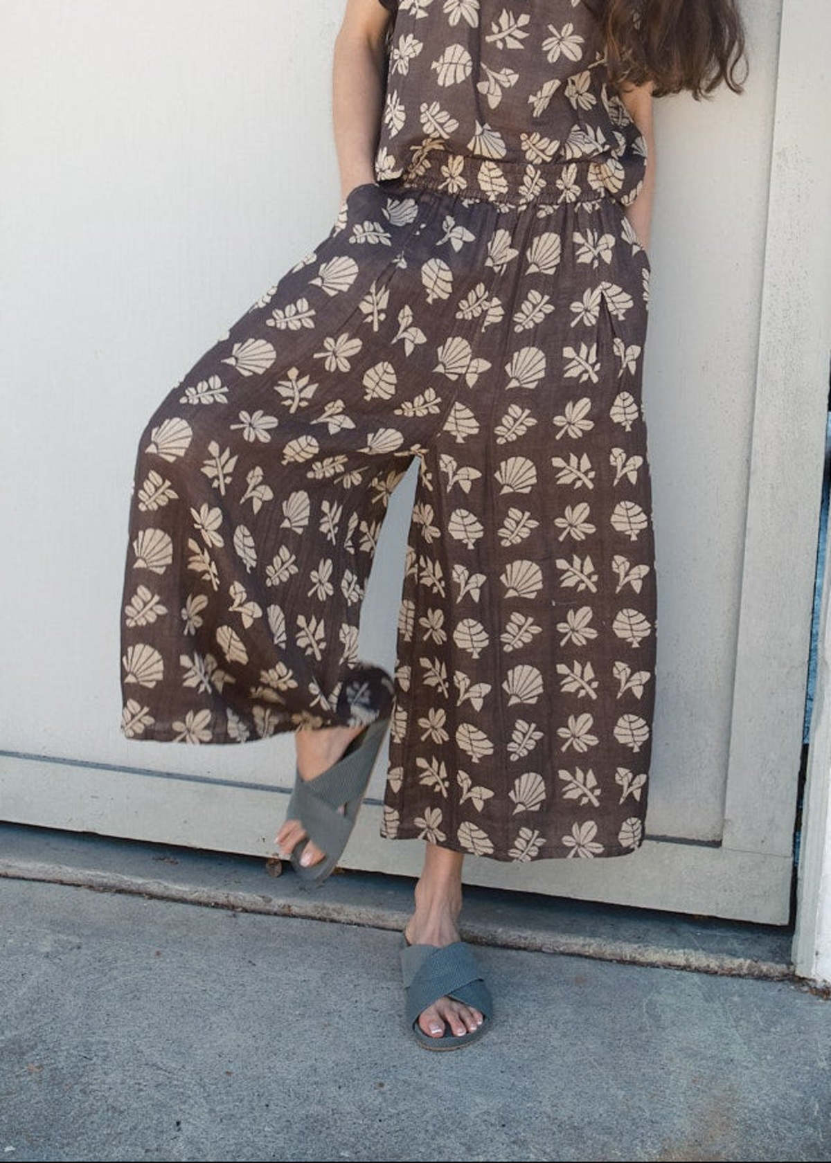 Ace & Jig Jo Midi Culottes - Botanical - Image 1 of 6