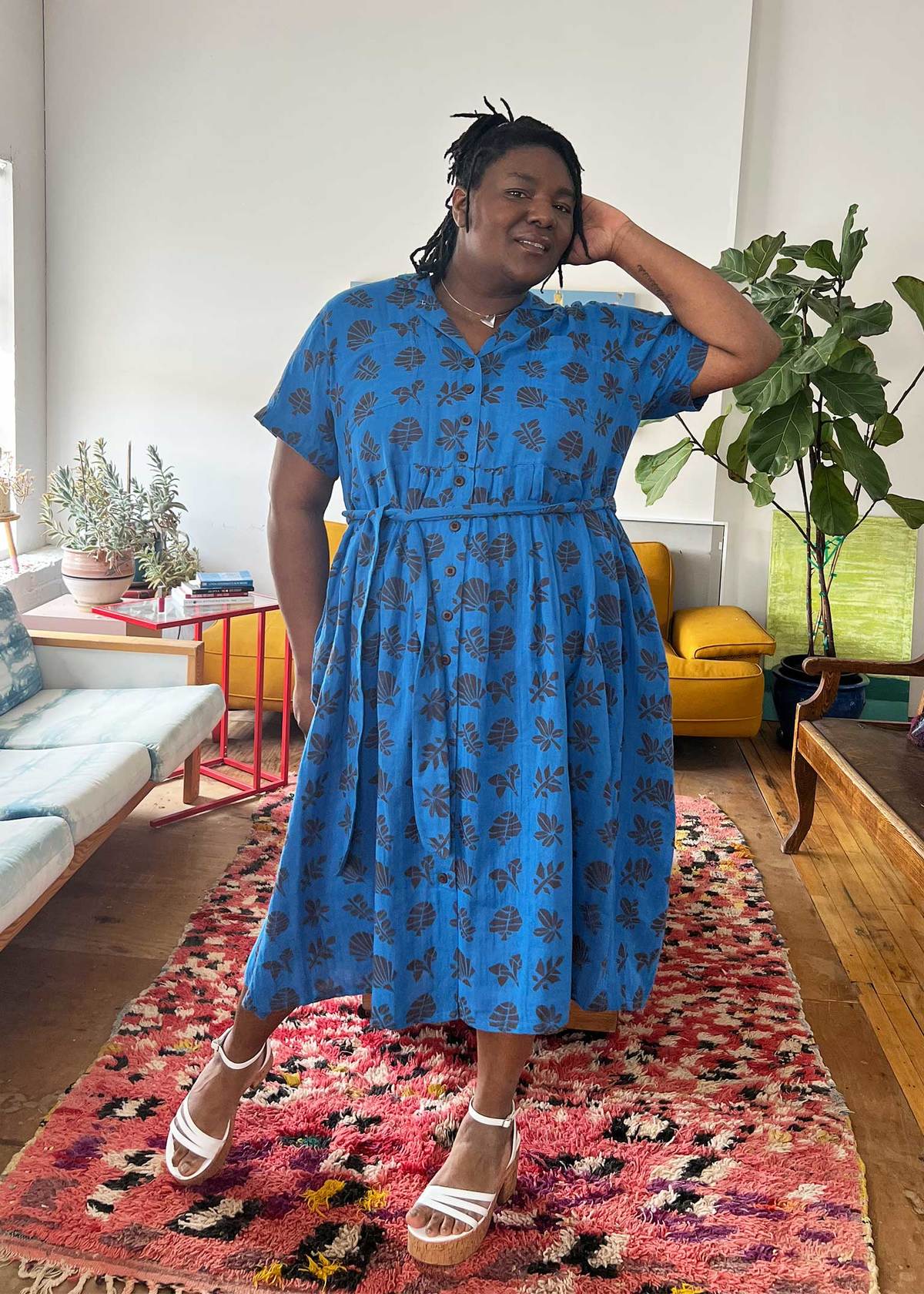 Ace & Jig Sabine Dress - Azure - Image 1 of 9