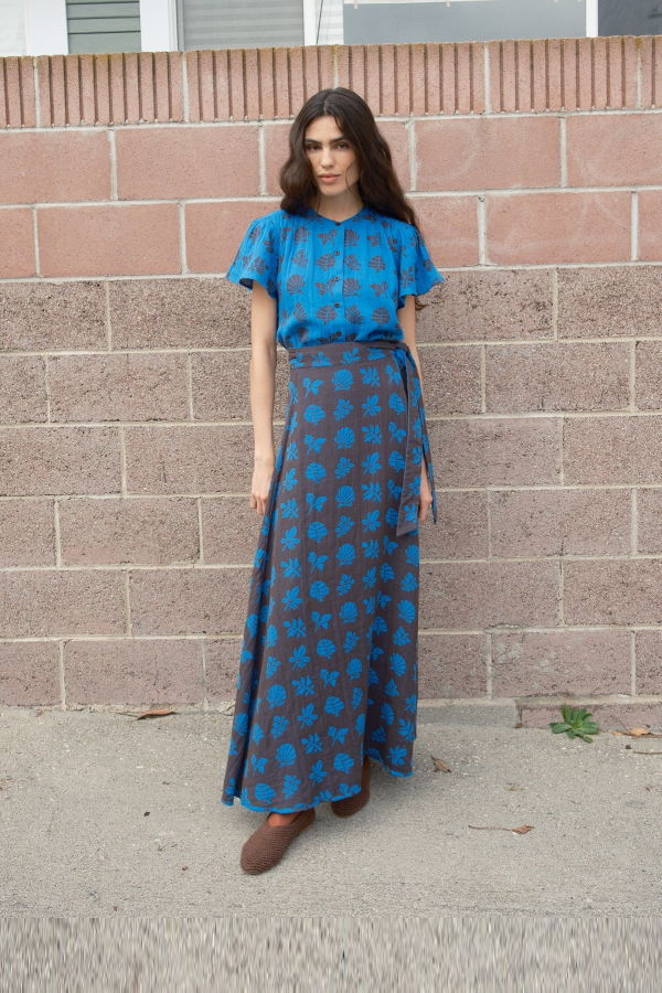 Ace & Jig Sangria Skirt - Azure