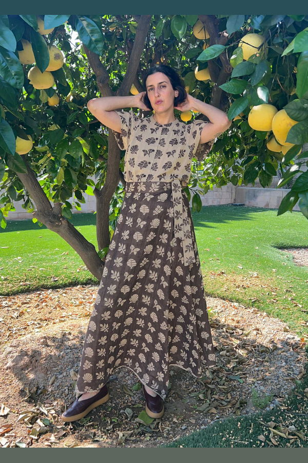 Ace & Jig Sangria Skirt - Wheat