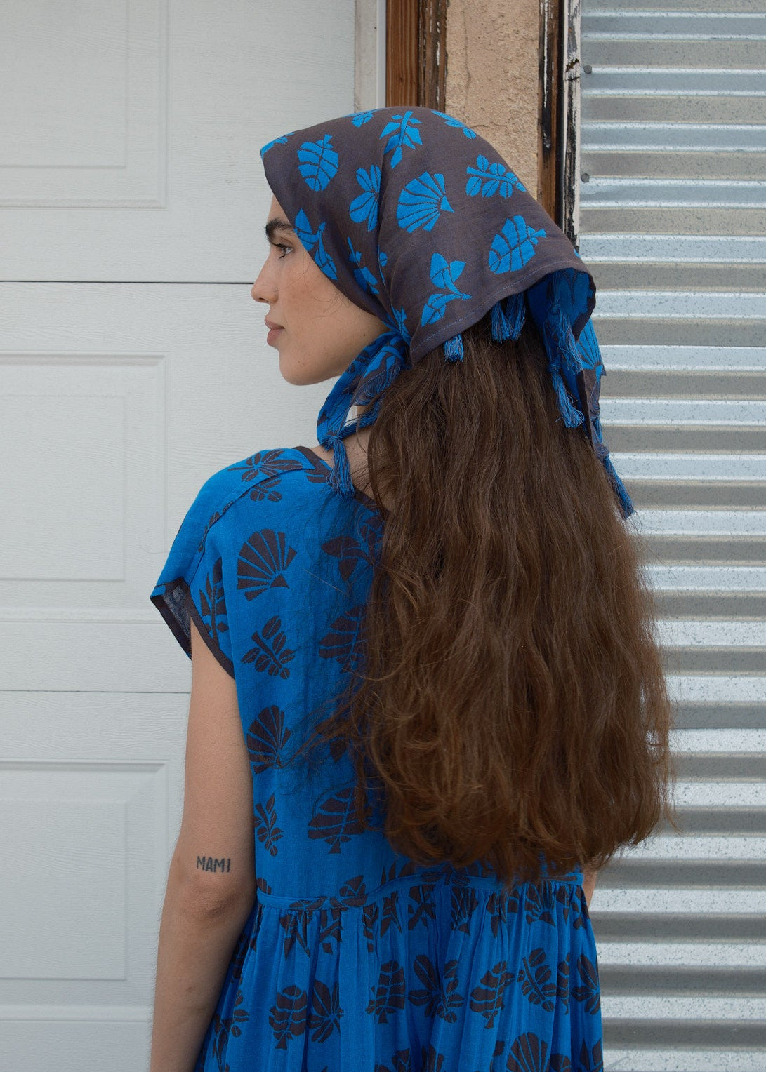 Ace & Jig Tassel Bandana - Azure | Garmentory