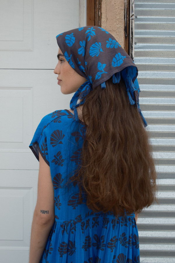 Ace & Jig Tassel Bandana - Azure