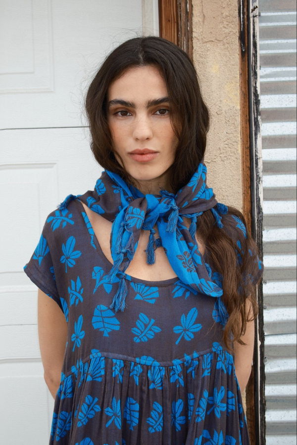 Ace & Jig Tassel Bandana - Azure
