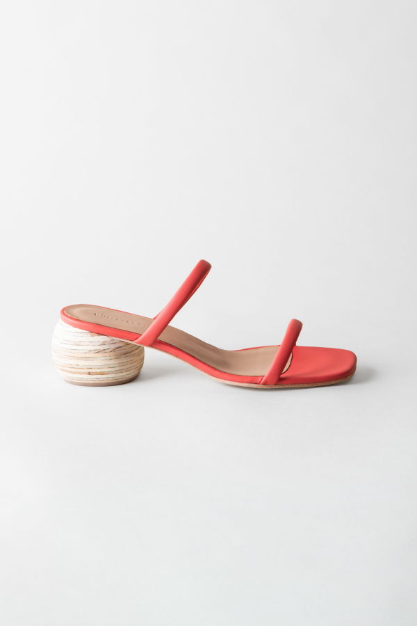 Huma Blanco Chachi Heeled Sandal - Tomato