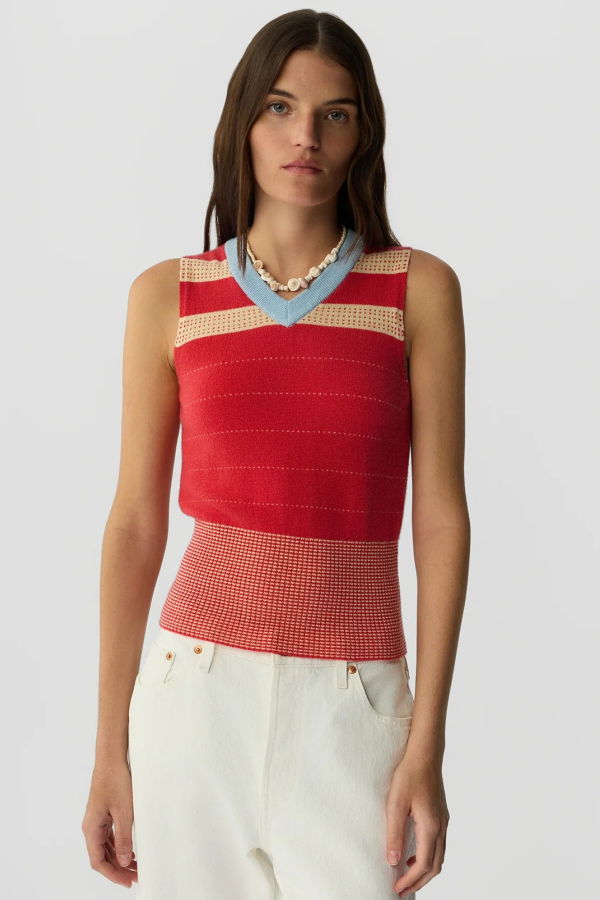 Guest in Residence Collegiate Stripe Vest