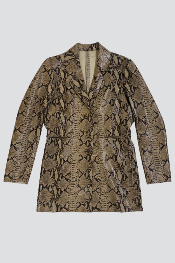 Jovana Markovic Snake Ana Leather Jacket
